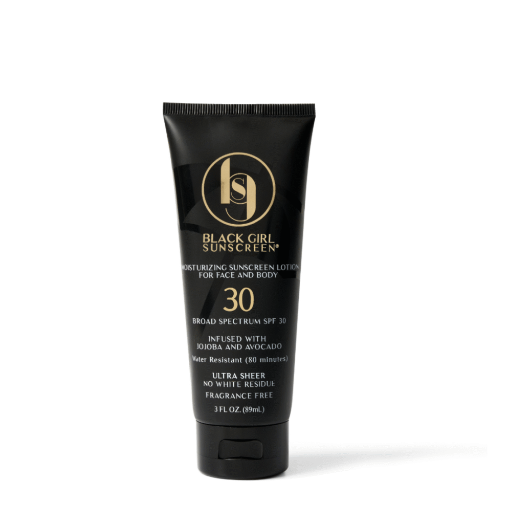 black girl sunscreen