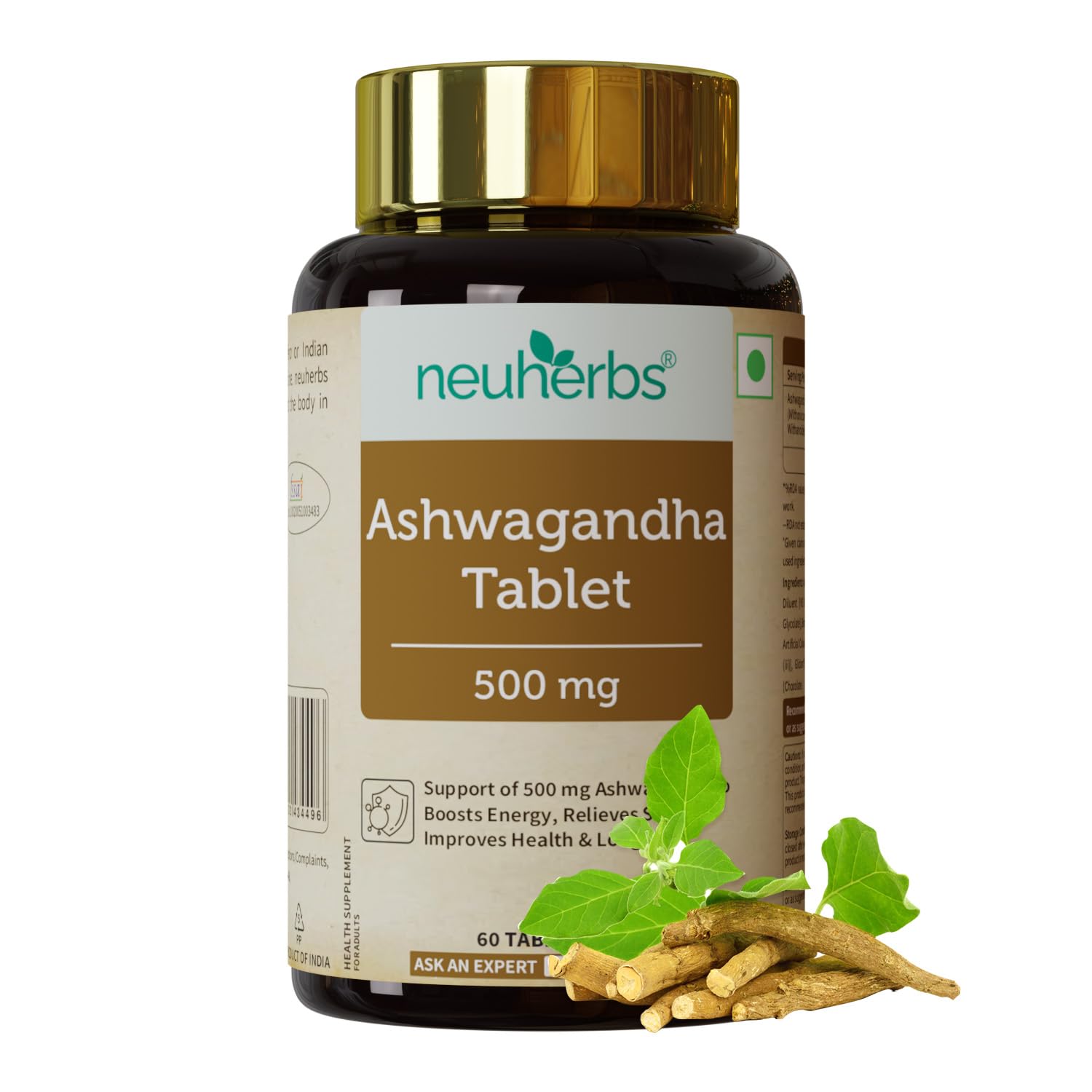 Neuherbs Ashwagandha 500mg Tablets For Men & Women