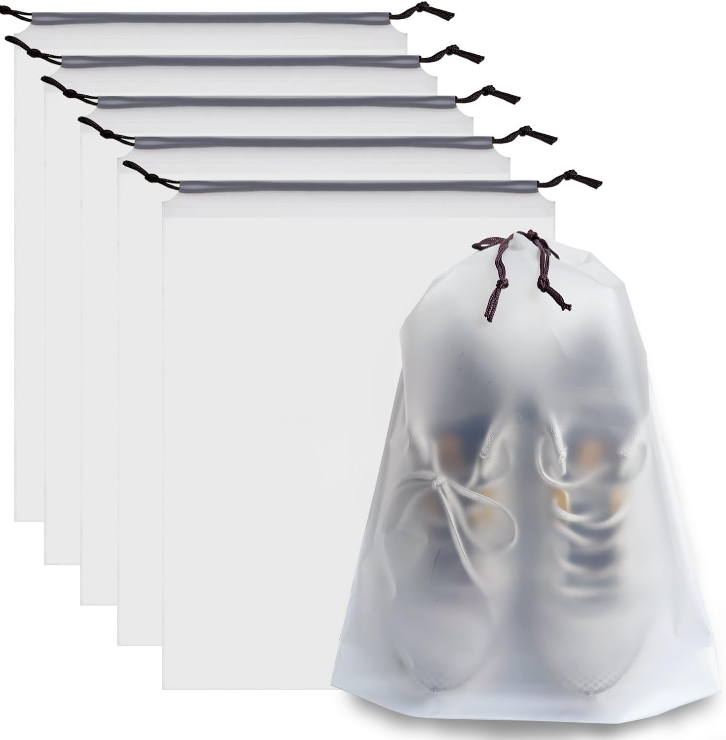 DROPOSALE Clear Travel Shoe Bag Transparent