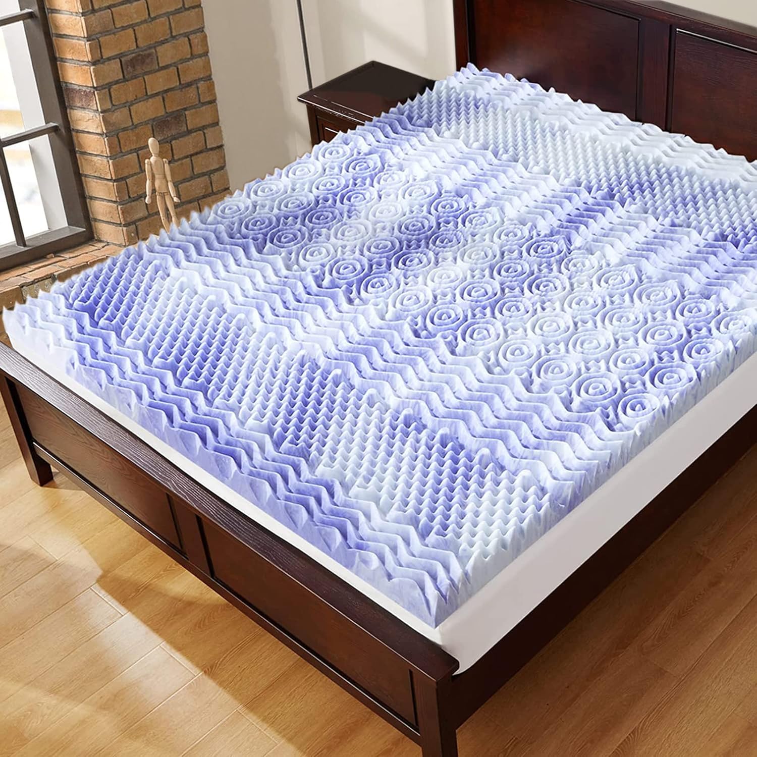 Springtek Premium Multi Zoned Gel Memory Foam Mattress Topper
