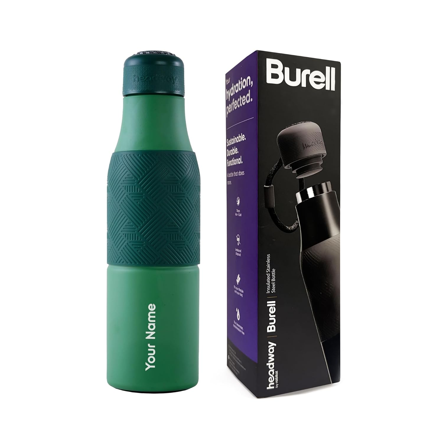 Headway by rabitat Burell Personalized Thermos Water Bottle