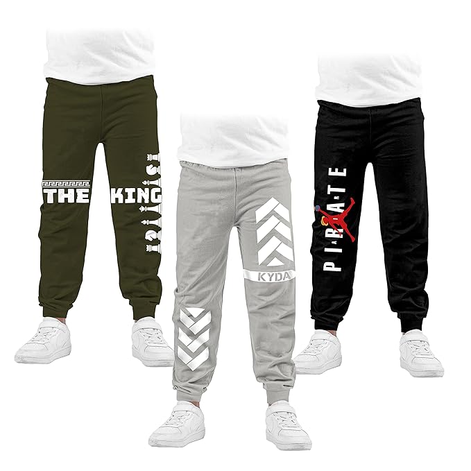 KYDA KIDS® Boys 100% Cotton Printed Track Pants