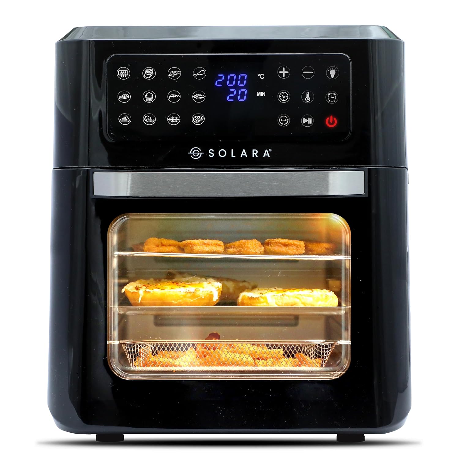 SOLARA 12L Air Fryer Oven for Home Kitchen, 1800W OTG Air Fryer