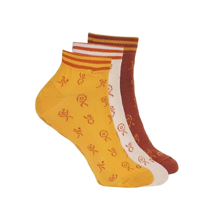 CULT Women's Cotton Socks – Ultra Soft, Breathable & Anti-Microbial – Ankle Length Casual & Sports Socks