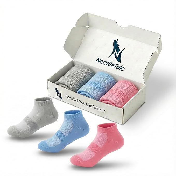 Needle Tale Socks for Women Ankle Length