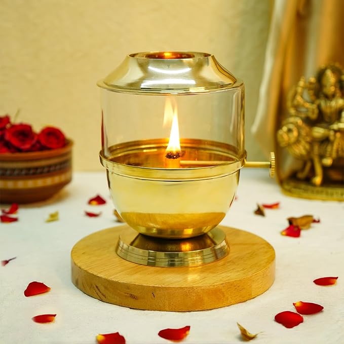 brass diya
