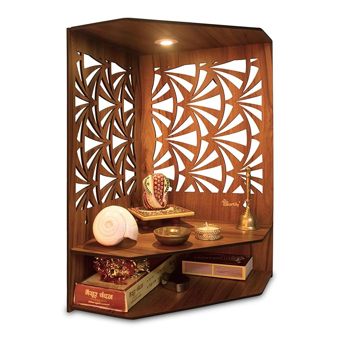 Corner Pooja Shelf