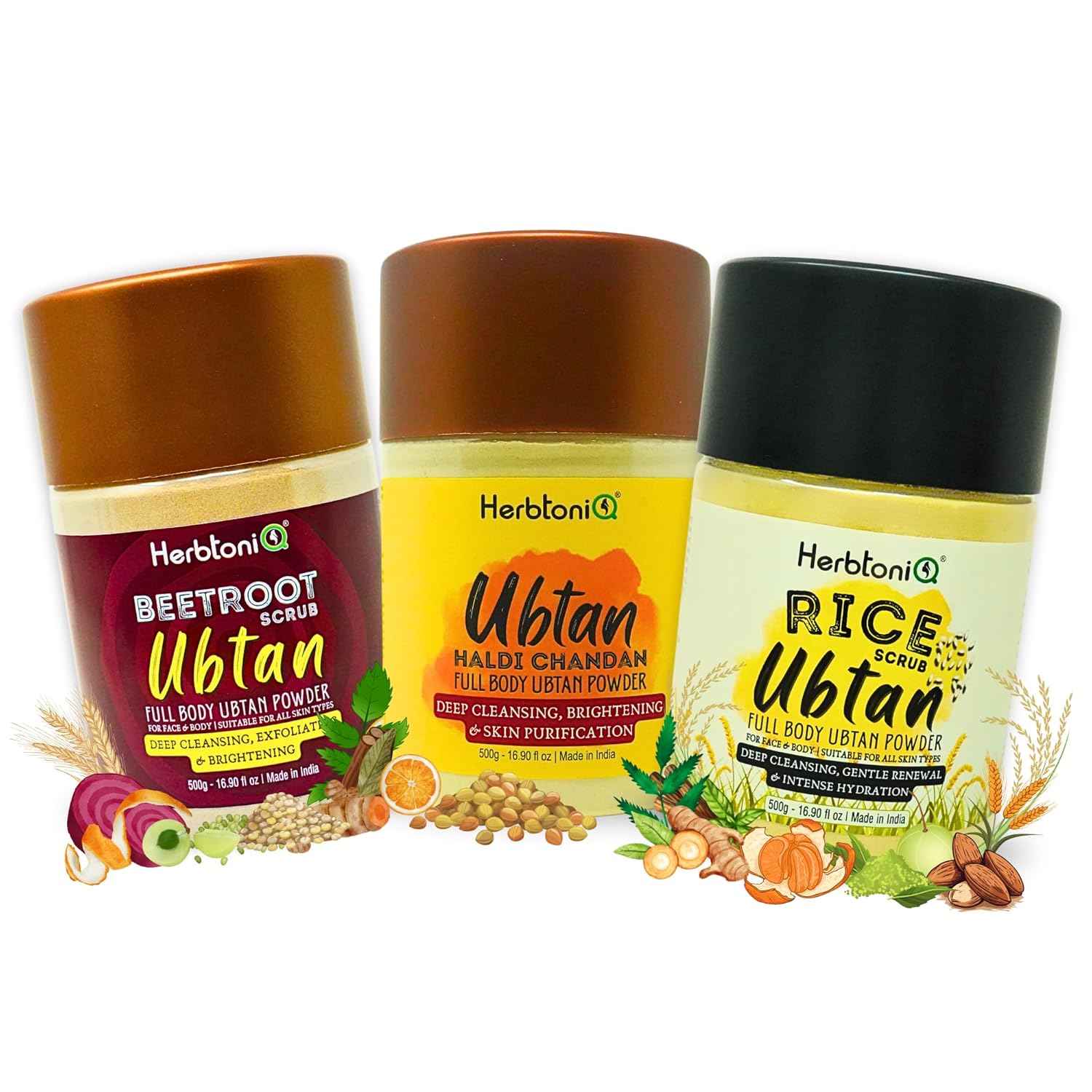 HerbtoniQ Ubtan Powder Combo