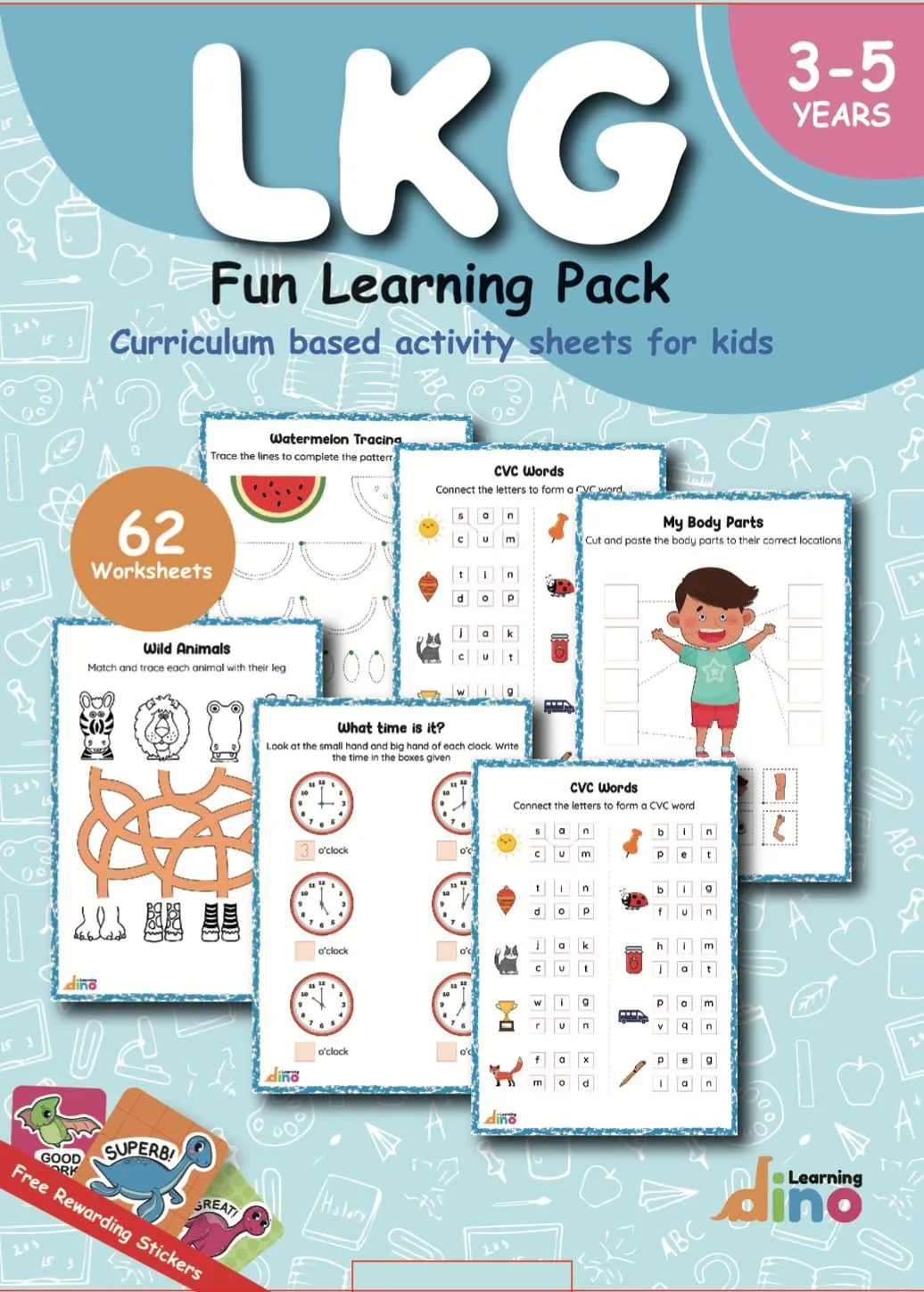 LKG Activity Worksheets For Kids